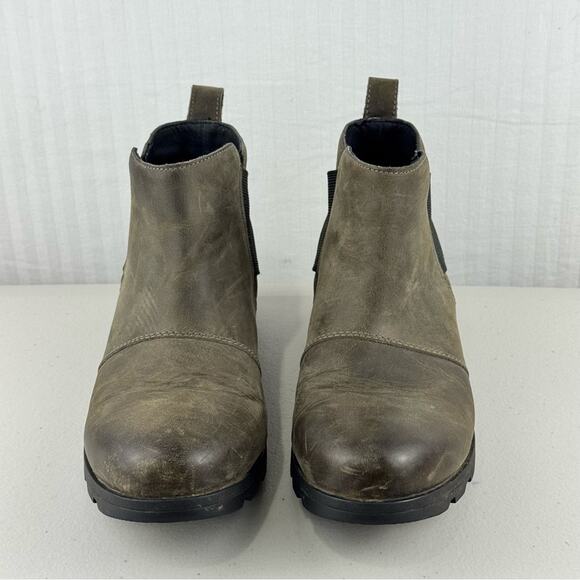 Sorel Emelie Chelsea Waterproof Ankle Boots Women’s Size 9.5 EUR 40.5 Full-Grain - Picture 2 of 11